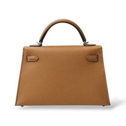 Hermes Kelly Mini Biscuit Epsom PHW
