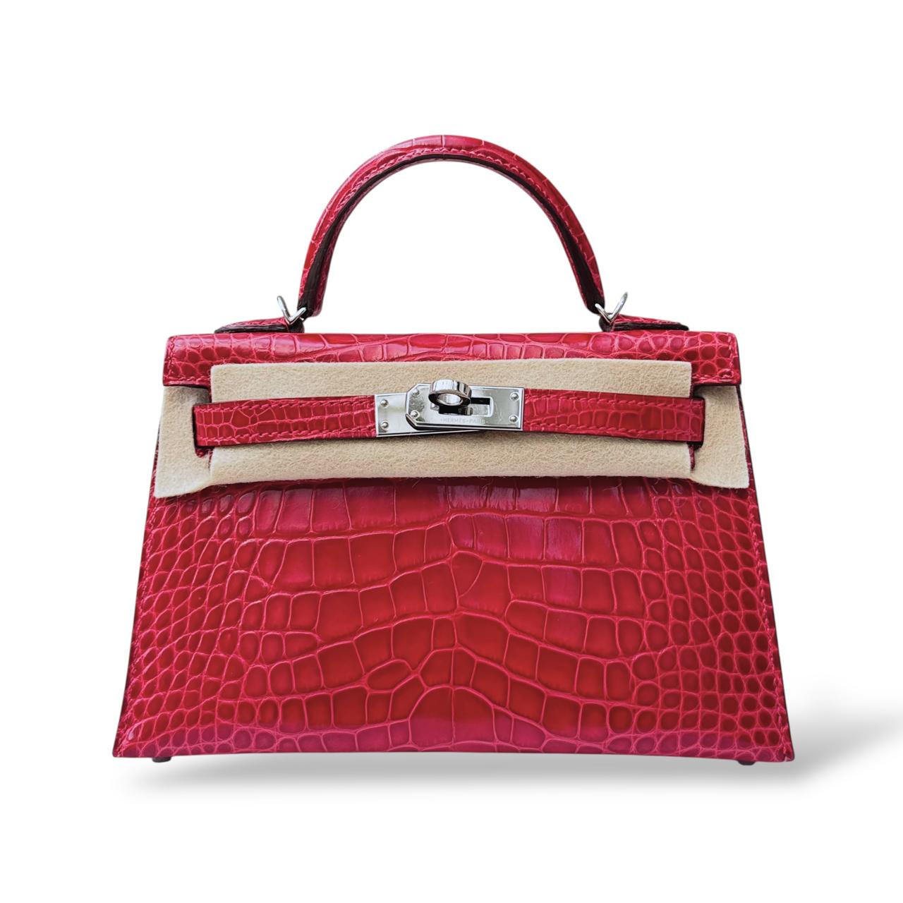 Hermes Kelly Mini Braise Alligator PHW