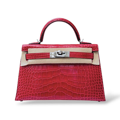 Hermes Kelly Mini Braise Alligator PHW